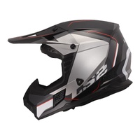 LS2 Helmet MX706 COZ Arched Black/Silver/Titanium