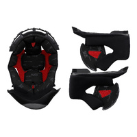 LS2 FF327 Challenger Replacement Liner & Cheek Pad Set Blk 2XL