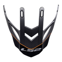 LS2 MX436 Pioneer Peak Element Matte Titanium/Orange