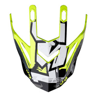 LS2 MX437 Fast Evo Peak Crusher Black/Hi Viz Yellow