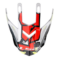 LS2 MX437 Fast Evo Peak Crusher Black/Red