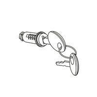 SHAD Lock Cylinder & Keys (2) for SH48/SH50-(Short Shank Red Keys) LSA-201896R