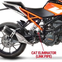 LeoVince Exhaust CAT Eliminator (Link Pipe) for KTM DUKE 125 2017-2020