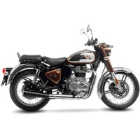 LeoVince Exhaust CLASSIC RACER Black Ed for Royal Enfield CLASSIC 350 2021-2024