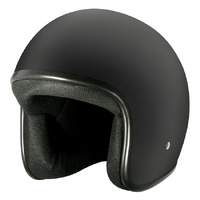 M2R Helmet 225 Flat Black No Peak 