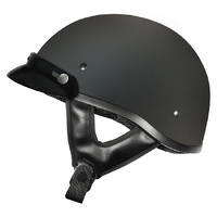M2R Helmet Rebel Shorty Matt Black With Peak