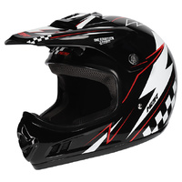 M2R Helmet MX2 Youth Lightning PC-1 Red White Black