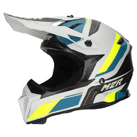 M2R Helmet X2.1 Pulse PC-3F HVS Silver Blue