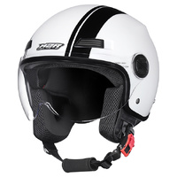 M2R Helmet Nimbus Stripe White Black PC-6