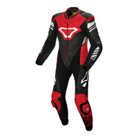 Macna Suit Tracktix 1 Piece Black Red White