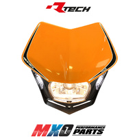 Rtech Orange V-Face Headlight with LED