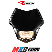 Rtech Black V-Face Headlight with LED