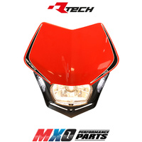 Rtech Red V-Face Headlight with LED