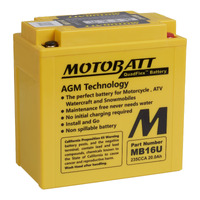 Motobatt AGM Battery for Cagiva 750 ELEFANT BIFARO 1990-1997