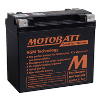 Motobatt Heavy Duty AGM Battery for Kawasaki MULE 2020 1990