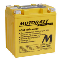 Motobatt AGM Battery for Polaris SPORTSMAN 700 TWIN 4x4 2005-2007