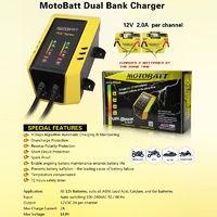 MOTOBATT CHARGER PDC 2 BANK 2A 9 STEP
