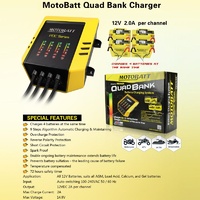 MOTOBATT CHARGER PDC 4 BANK 2A 9 STEP