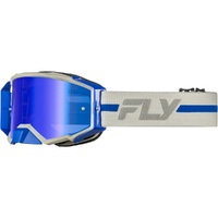 Fly Racing Goggles Zone Pro Grey/Blue Blue Mirror/Smoke 
