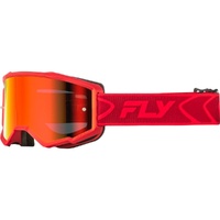 Fly Racing Goggles Zone Red/Crimson Red Mirror/Smoke 