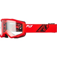 Fly Racing Goggles Focus Red/Black Clear 