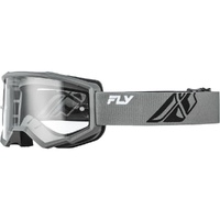 Fly Racing Goggles Focus Grey/Black Clear Kids 