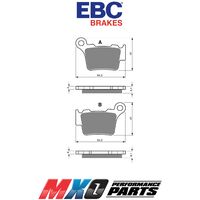 EBC Rear Brake Pads KTM 450 XCF 2008-2018 FA368TT