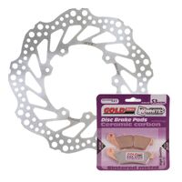 MTX Front Brake Disc and Pad Kit for Honda CRF450R 2002-2014 (Wave)