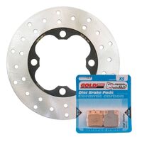 MTX Front Brake Disc and Pad Kit for Honda TRX420FA IRS 4WD RANCHER 2009-2013
