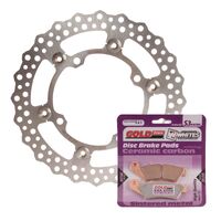MTX Front Brake Disc and Pad Kit for Kawasaki KX250F 2006-2014 (Wave)