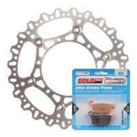MTX Front Brake Disc and Pad Kit for Yamaha WR250F 2017-2021 (Wave)