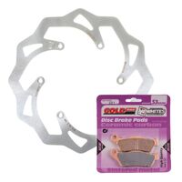 Brake Disc and Pad Kit Front KTM 300 EXC 2004-2017 Wave