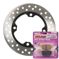 MTX Rear Brake Disc and Pad Kit for Honda CBR250R 2011-2015