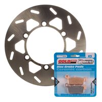 MTX Rear Brake Disc and Pad Kit for Kawasaki KLX300R 1997-2008