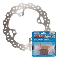MTX Rear Brake Disc and Pad Kit for Suzuki RMZ250 2004-2006 (Wave)