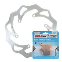 MTX Rear Brake Disc and Pad Kit for KTM 450 SXF 2007-2019 (Wave MDKR08010)