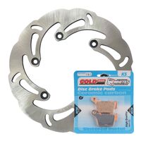 MTX Rear Brake Disc and Pad Kit for KTM 350 EXCF 2011-2019 (Wave MDKR08015)