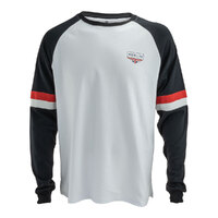 Merlin T-Shirt Long Sleeve Durham White Black
