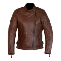 Merlin Jacket Bristol Cafe D3O Leather Ladies Brown