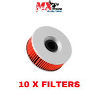 MOTO-FILTER OIL FILTER (HF146) 10 X Filter ( KN146 )