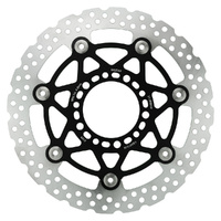 MG Front Left Brake Disc for Kawasaki ER-6N non ABS 2005-2008 (21-068-AW-BK)