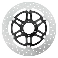 MG Front Left Brake Disc for Honda CB 400 F2 Super Four 1992-1997 (21-074-BK)