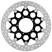 MG Front Left Brake Disc for Honda VFR 1200 F ABS 2010-2016 (21-220-A-BK)