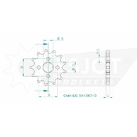 Esjot Front Sprocket 13T for Honda MBX 50 SD 1985-1988