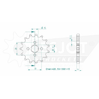Esjot Front Sprocket 15T for Honda C 50 S Cub 1994