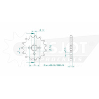 Esjot Front Sprocket 15T for Suzuki RM 60 1979-1983