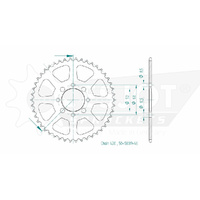 Esjot Rear Sprocket 46T for Suzuki FR 70 1974-1976