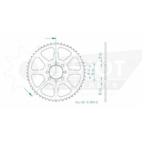 Esjot Rear Sprocket 53T for Suzuki FR 70 1974-1976