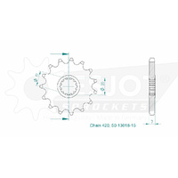 Esjot Front Sprocket 15T for Aprilia RS 50 Tuono 2003-2004