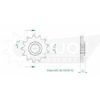 Esjot Front Sprocket 13T 50-13019-13